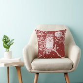 フクロムブリックレッドウッドランドムーン自然装飾用クッション クッション (椅子)