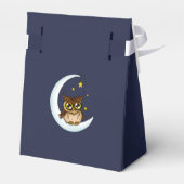 フクロムーンブルーかわいい星赤ちゃんシャワー フェイバーボックス (裏面サイド)