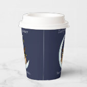 フクロムーンブルーかわいい星赤ちゃんシャワー 紙コップ (右)