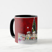フクロモモンガのクリスマス マグカップ (正面左)