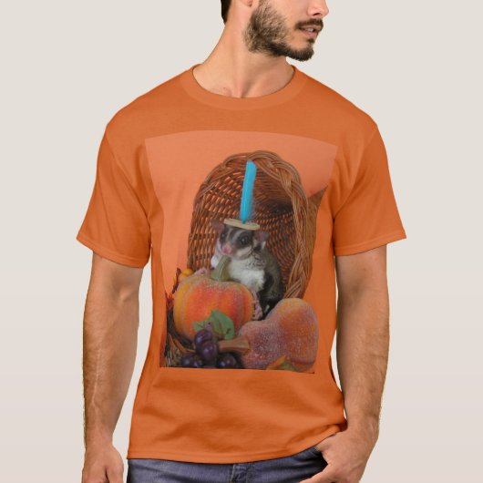 フクロモモンガのサンクスギビング Tシャツ (正面)