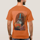 フクロモモンガのサンクスギビング Tシャツ (裏面)