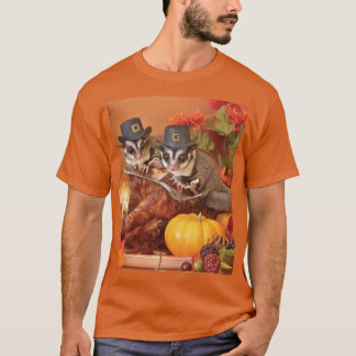 フクロモモンガの感謝祭 Tシャツ