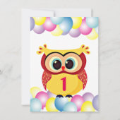 フクロユニークウの誕生日 招待状 (裏面)