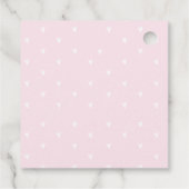 フクロワレンティーンズピンクハートギフトラベル フェイバータグ (裏面)