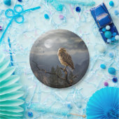 フク不気味ロウの月の図 ペーパープレート (パーティー)