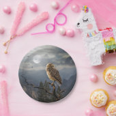 フク不気味ロウの月の図 ペーパープレート (パーティー)