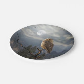 フク不気味ロウの月の図 ペーパープレート (アングル)