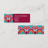 フク熱狂するロカラフルウ山形紫橙色青 スキニー名刺 (正面/裏面)