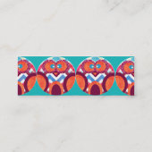 フク熱狂するロカラフルウ山形紫橙色青 スキニー名刺 (裏面)