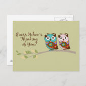 フク考えるロウカード ポストカード (正面/裏面)