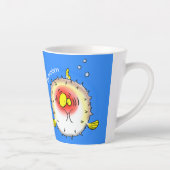 フグおもしろいグ カフェラテマグ (右)