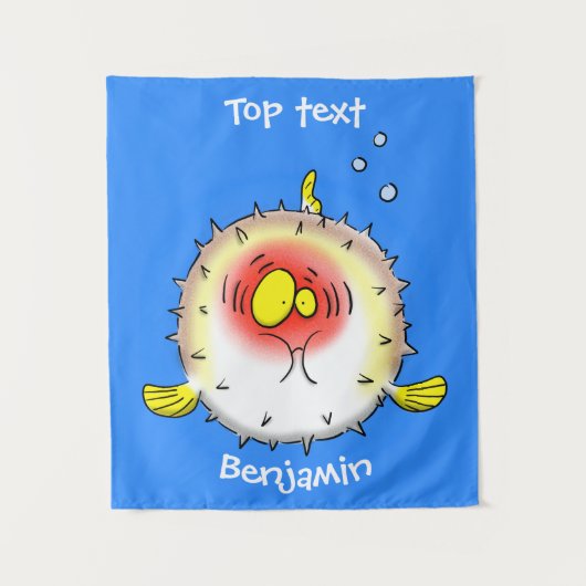 フグおもしろいグ タペストリー (正面)