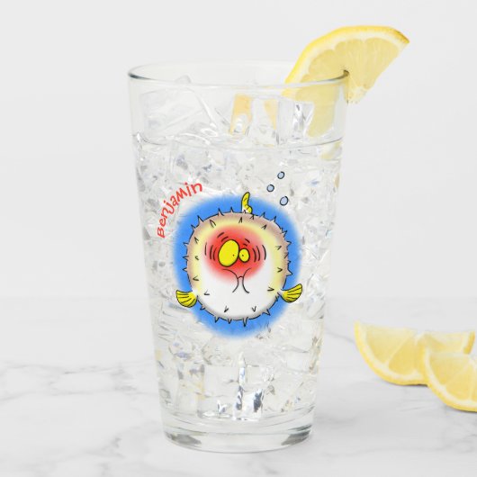 フグおもしろいグ タンブラーグラス (アイス裏面)