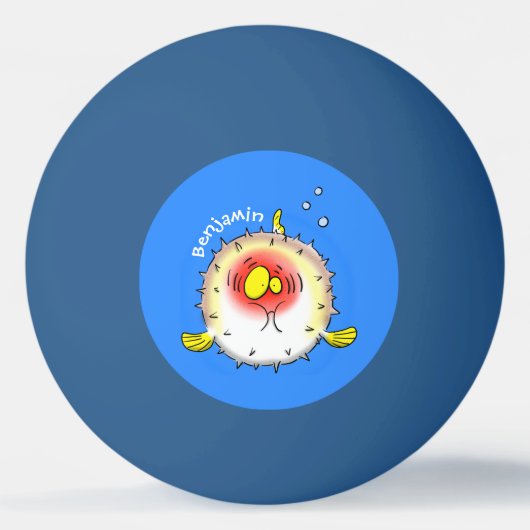 フグおもしろいグ 卓球ボール (正面)