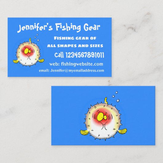 フグおもしろいグ 名刺 (正面/裏面)