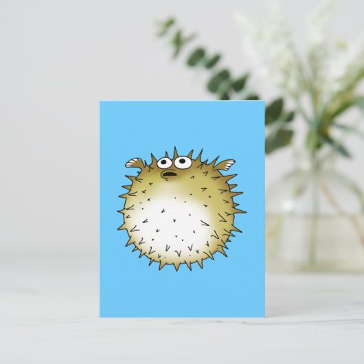 フグおもしろいフ ポストカード (スタンド正面)