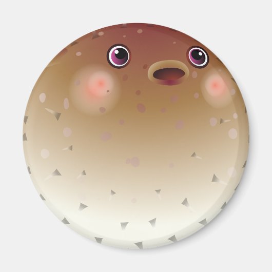フグおもしろいフ マグネット (正面)