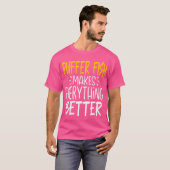 フグおもしろい・フィッシュが魚の価値を引き出す Tシャツ (正面フル)