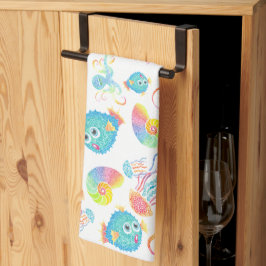 フグと友人の食器用タオル キッチンタオル