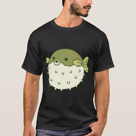 フグのキャラクター Tシャツ (正面)