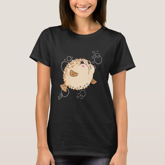 フグのフグの泡 Tシャツ (正面)