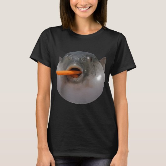 フグのミーム Tシャツ (正面)