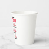 フグの感情タイプの多おもしろいくの顔 紙コップ (左)