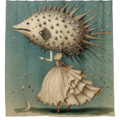 フグオートクチュール シャワーカーテン (正面)