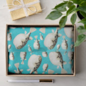 フグティール（緑がかった色） 薄葉紙 (ギフト)