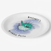 フグパーティー ペーパープレート (アングル)