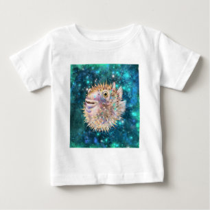 フグフィッシュミグネッドスケッチ ベビーTシャツ