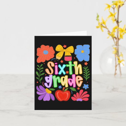 フグヴィン新学期6級名門私立校風の先生K カード (黄色い花)