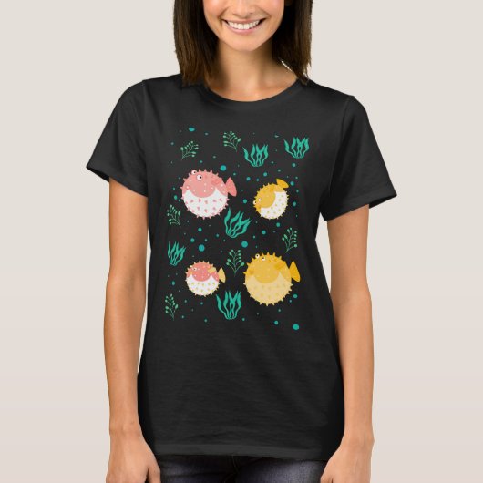 フグ一家 Tシャツ (正面)