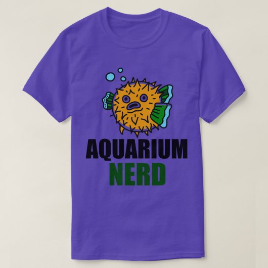 フグ民俗学ユーモアアクアリウムおたく Tシャツ (デザイン正面)