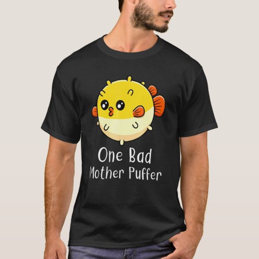 フグ魚一悪母フグ海 Tシャツ (正面)