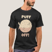 フグ魚I Puff Off I Fish Sea Creative Diver K Tシャツ (正面)