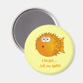 フグ – おもしろい諺 マグネット (正面/裏面)