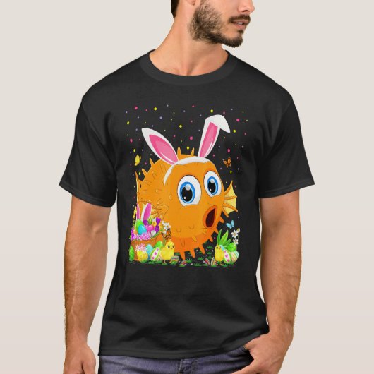 フグ イースター エッグハント フグ イースター Tシャツ (正面)