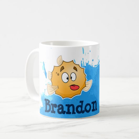 フグ コーヒーマグカップ (正面左)