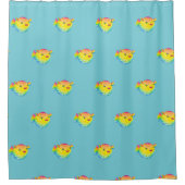 フグ シャワーカーテン (正面)