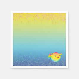 フグ スタンダードカクテルナプキン