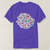 フグ(ピンク) Tシャツ (デザイン正面)