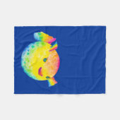 フグ フリースブランケット (正面(横))