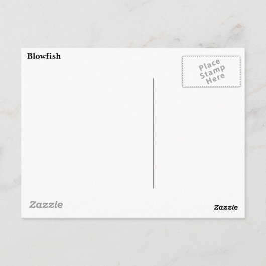 フグ ポストカード (裏面)