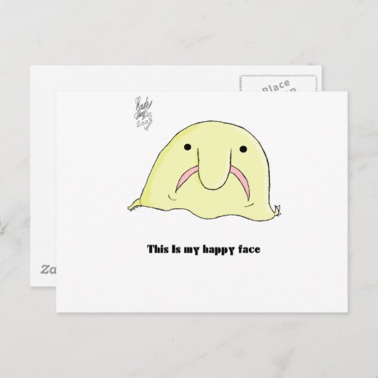 フグ ポストカード (正面/裏面)