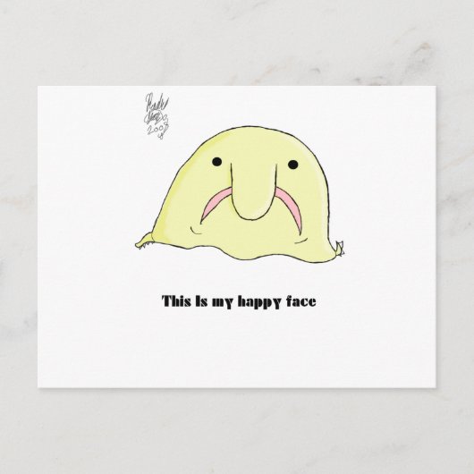 フグ ポストカード (正面)