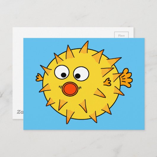 フグ ポストカード (正面/裏面)