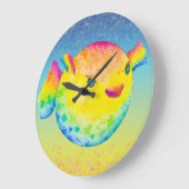 フグ ラージ壁時計 (傾斜)