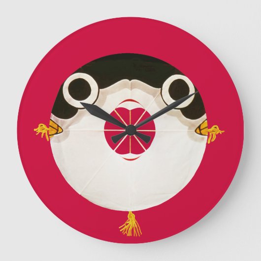 フグ ラージ壁時計 (正面)